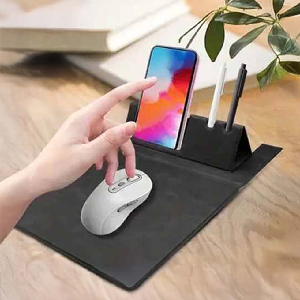 <strong>Mousepad Pro.</strong> Un escritorio organizado, una mente tranquila.