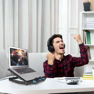 <strong>Cooling Base K5.</strong> Protege tu notebook, cuida tu postura.