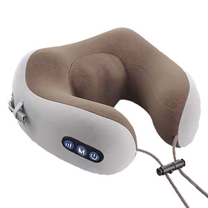 Masajeador cervical Neck Relaxer en vista limpia, destacando su diseño ergonómico y botones de control