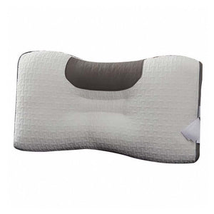 Almohada cervical viscoelástica Perfect Dream Pillow, diseño ergonómico en vista frontal, sobre fondo blanco.